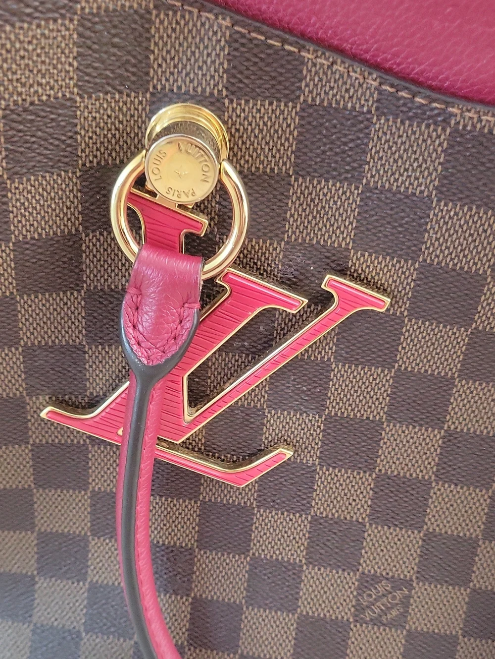 Louis Vuitton Damier Ebene LV Riverside Lie De Vin